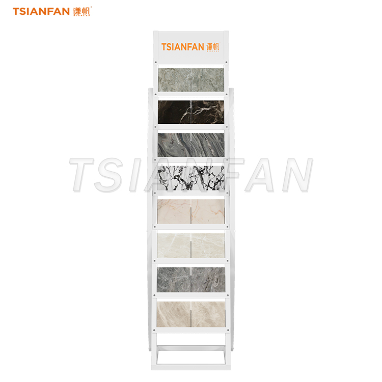 elegant artificial stone display stand premium sample stone display rack-SRL008