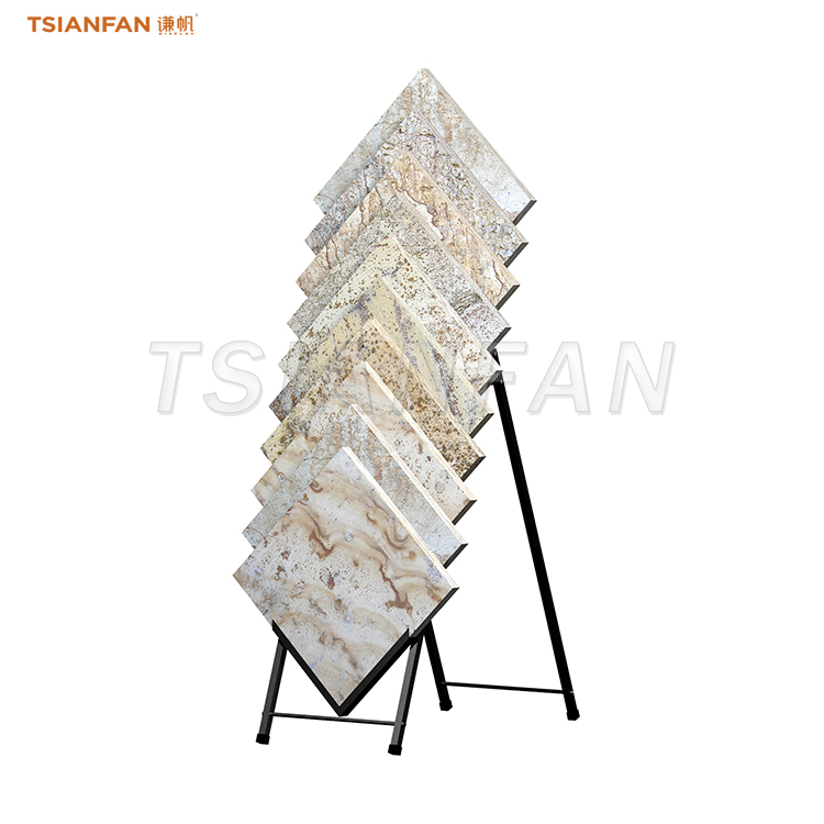 Premium quality freestanding racks sample stone display rack
