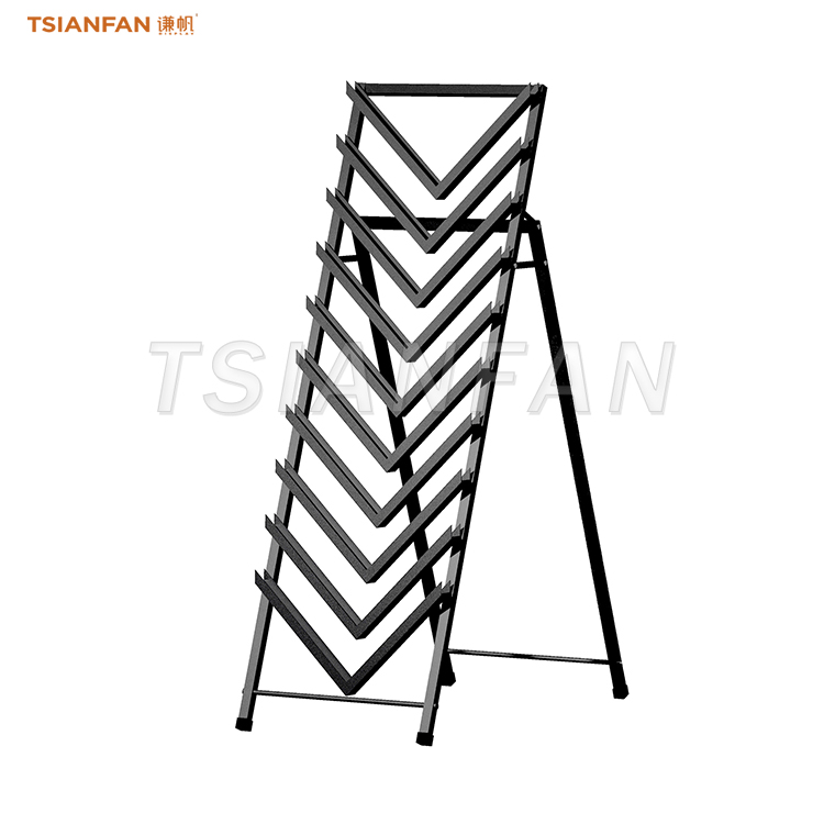 Premium quality freestanding racks sample stone display rack