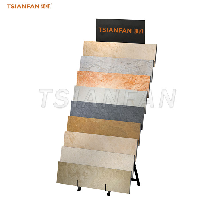 glazed tiles display stand quartz stone display racks