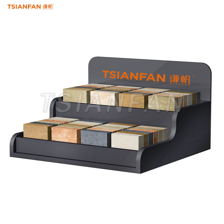 high-capacity sample stone countertop display stand