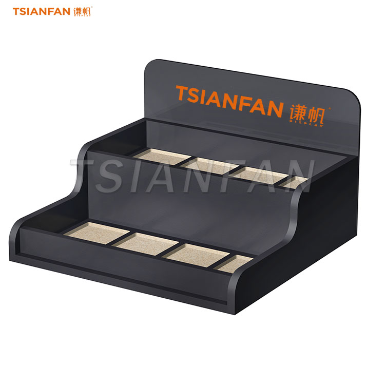 high-capacity sample stone countertop display stand