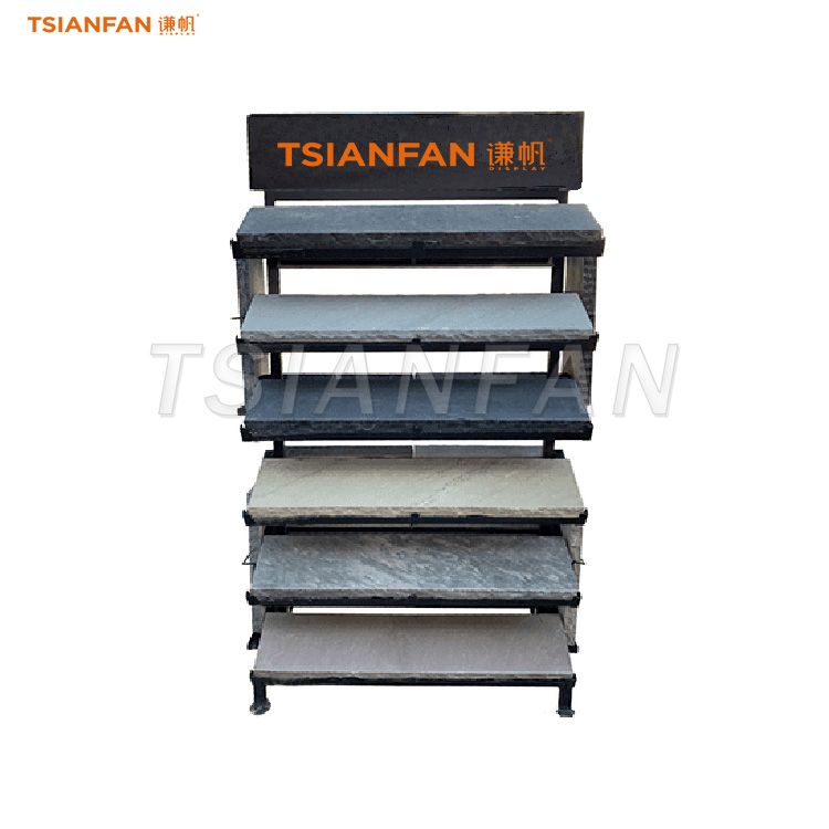 marble and granite sample display stand for showroom