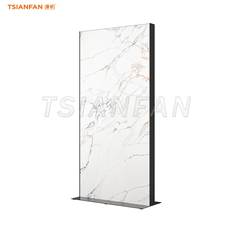 vertical marble slab display stand