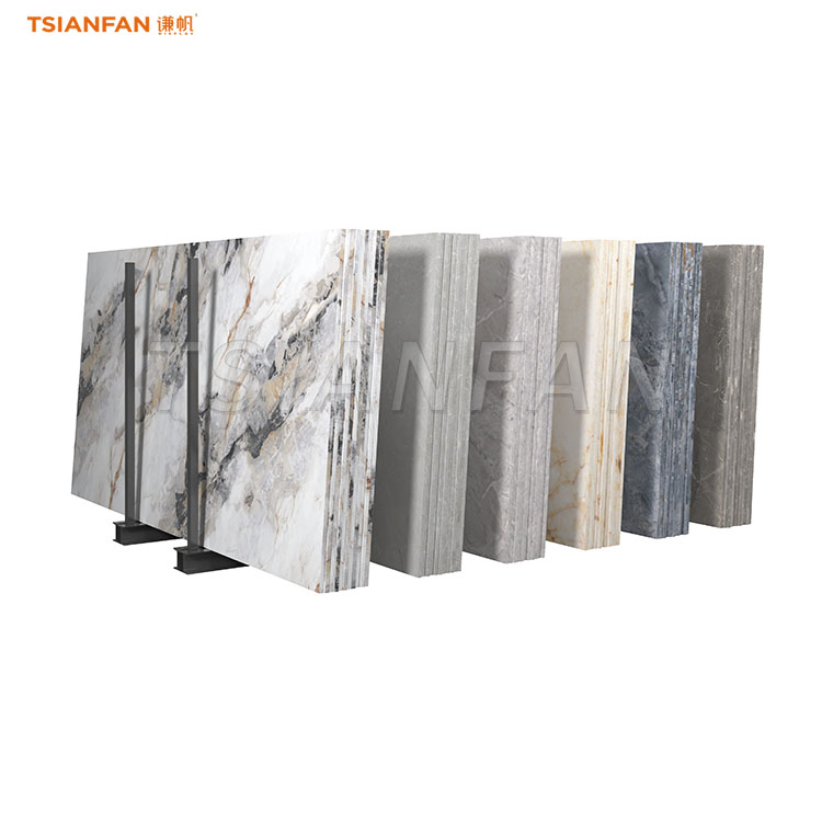 simple slab display rack sturdy marble display stand-SD021