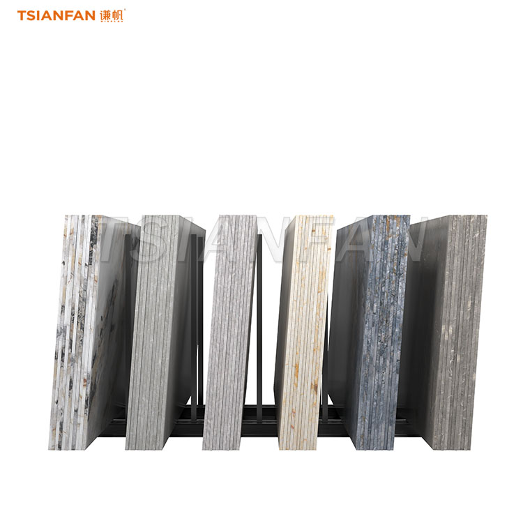 simple slab display rack sturdy marble display stand-SD021