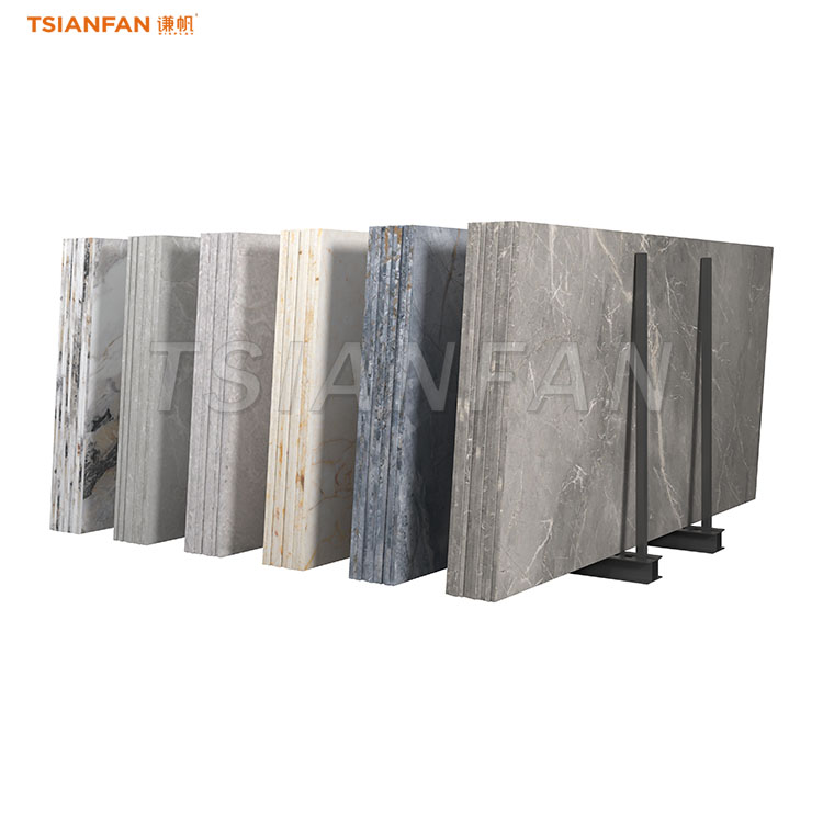 simple slab display rack sturdy marble display stand-SD021