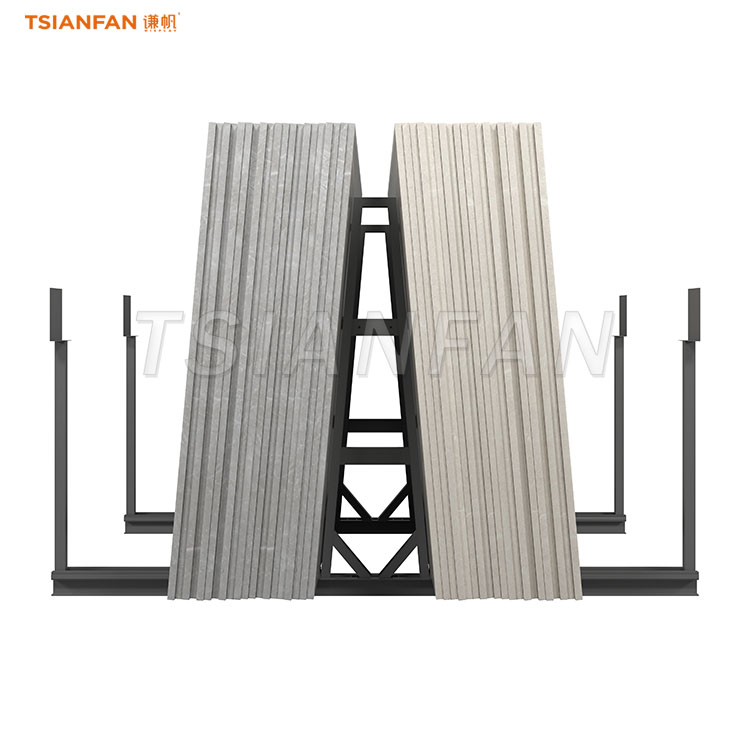 sturdy stone slab display rack-SD807