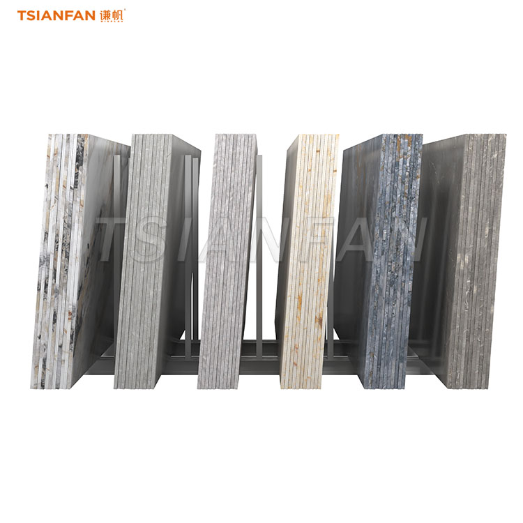 durable slab display stand large tiles display rack-SD021