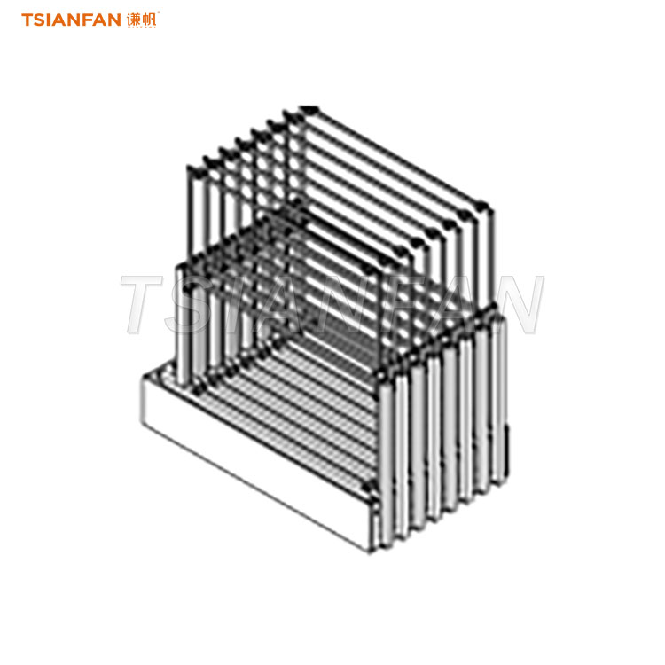 inventory push pull display stand for showroom