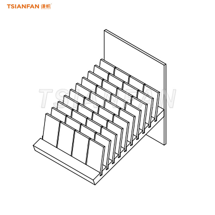 Inventory sample stone countertop display stand