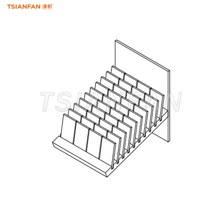 Inventory countertop display stand for ceramic tiles