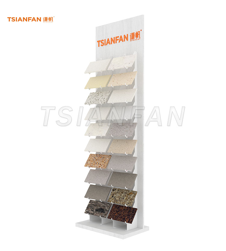 stone sample stands for exterior displays