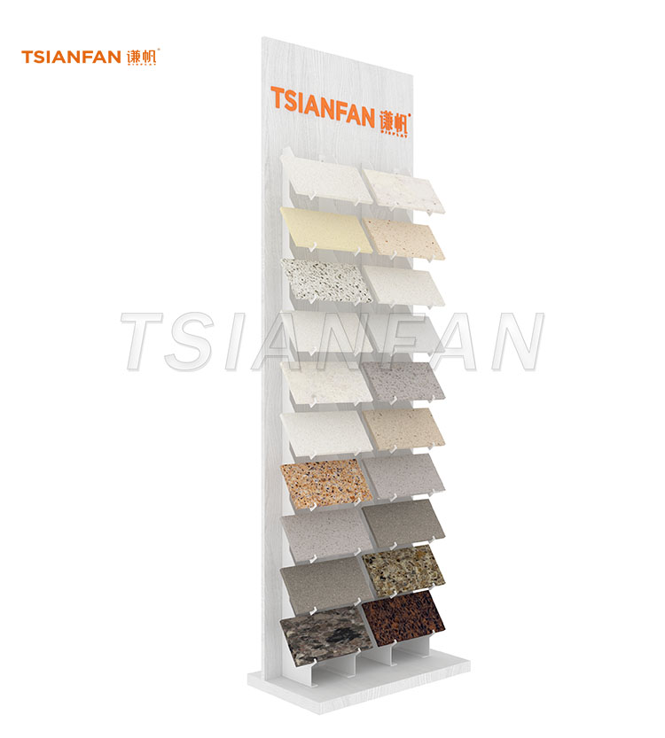 stone sample stands for exterior displays
