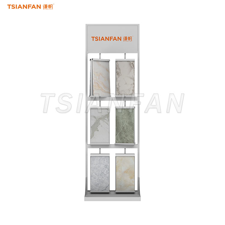 space saving tile sample display stand for small showroom-CL168
