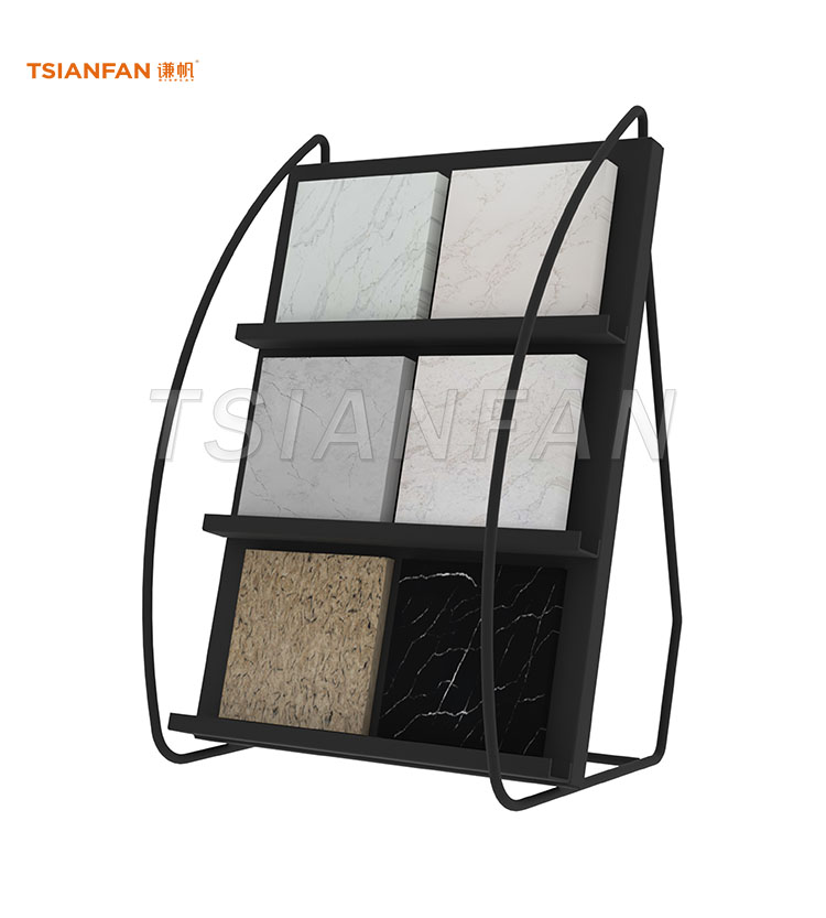 Economical Tabletop Tile Sample Display Stand for Boutique Shops-SRT084
