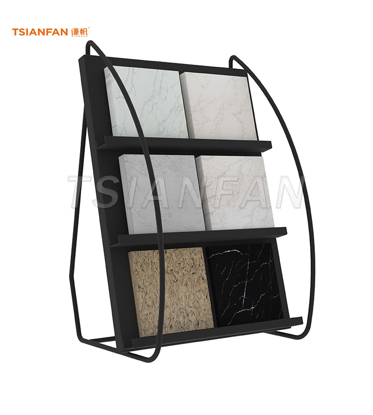 Economical Tabletop Tile Sample Display Stand for Boutique Shops-SRT084