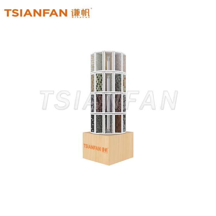 马赛克旋转展示架 360 度旋转马赛克样品展架-ML028