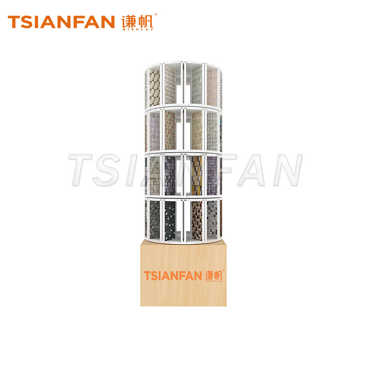 马赛克旋转展示架 360 度旋转马赛克样品展架-ML028