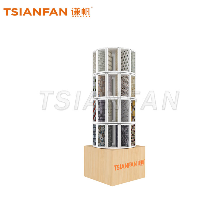 马赛克旋转展示架 360 度旋转马赛克样品展架-ML028