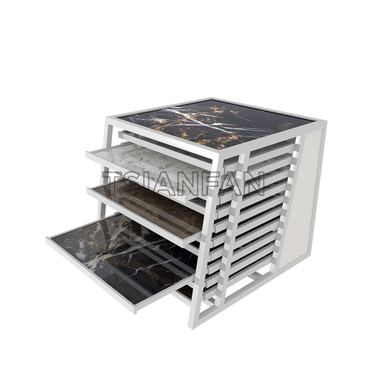 Drawer Stone Marble Ceramic Tile Sample Display Stand For Tile Flooring-CC015