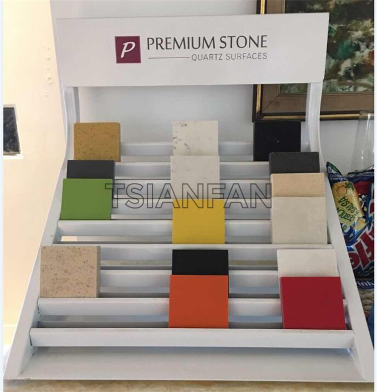 Quartz Stone Ceramic Tile Sample Display Tabletop Stand SRT305