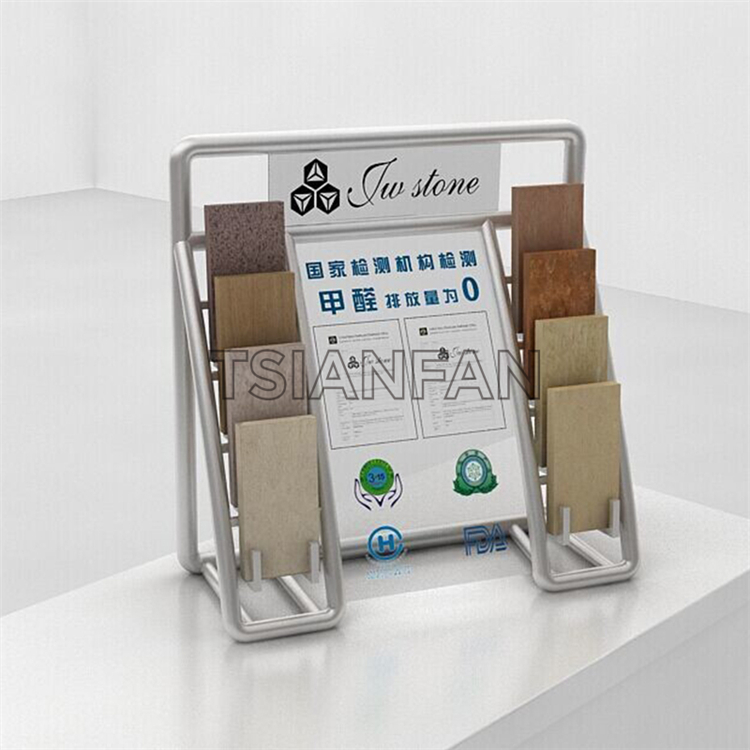 Made In China Customizable Tile Stone Display Rack SRT314
