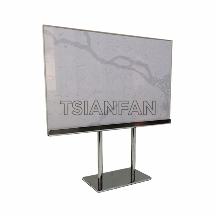 Quartz Stone Show Case Marble Stone Display Countertop Stand-SRT804