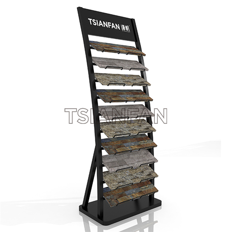 Curved Culture Stone Display Racks Stand-SW017