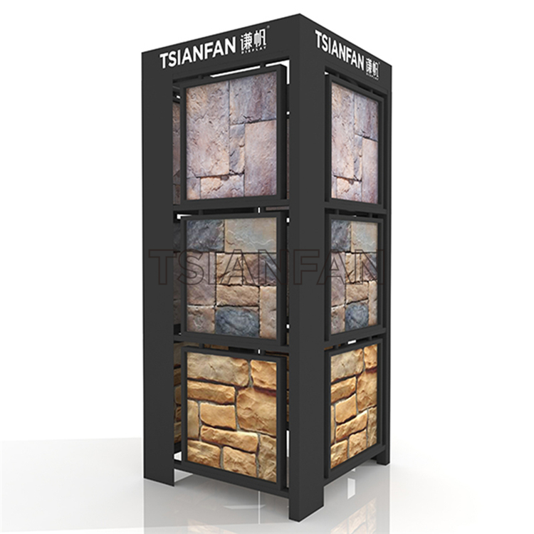 Tower Type Natural Stone Display Stand For Culture Stone-SW111