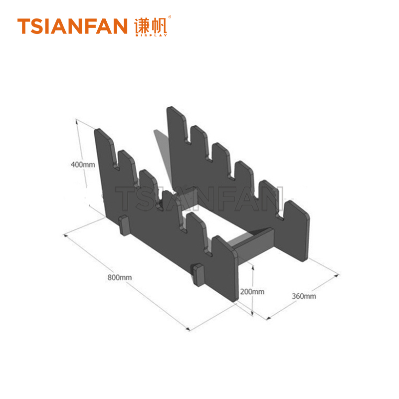 Simple wooden floor rack WE916