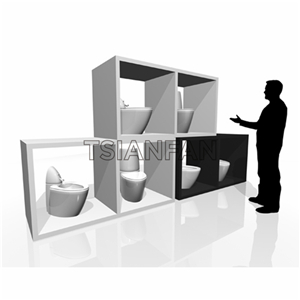 Toilet display rack VM002